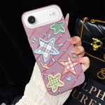 Custodia ibrida PC TPU con glitter per iPhone 17e e 16e