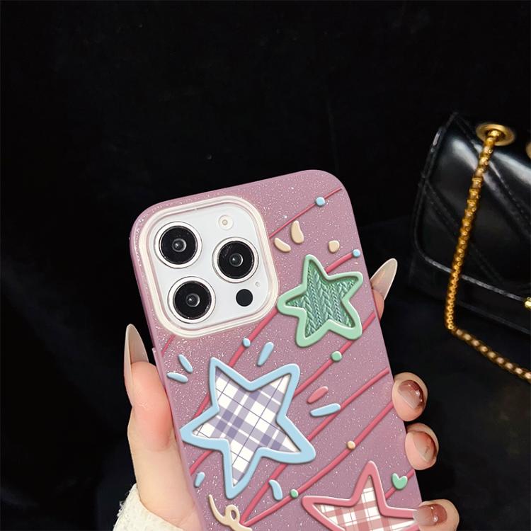 Custodia ibrida PC TPU con glitter per iPhone 13 Pro Max