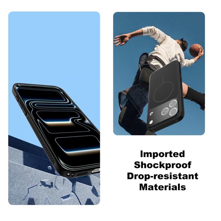Custodia magnetica in PC traspirante per iPhone 15 Pro Max