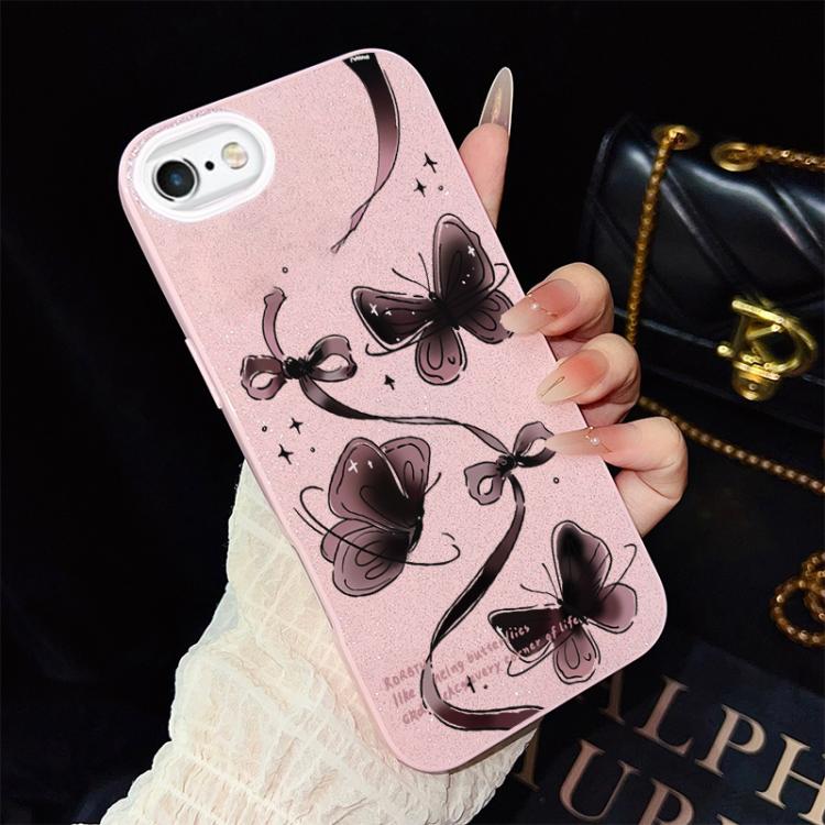 Custodia ibrida PC TPU con farfalle per iPhone 8 Plus 7 Plus