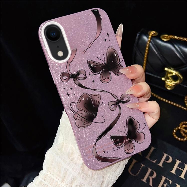 Custodia ibrida PC TPU con farfalle per smartphone compatibili