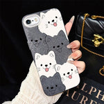 Custodia ibrida PC TPU con motivo cucciolo per iPhone 8 Plus