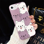 Custodia ibrida PC TPU con motivo cucciolo per iPhone 8 Plus