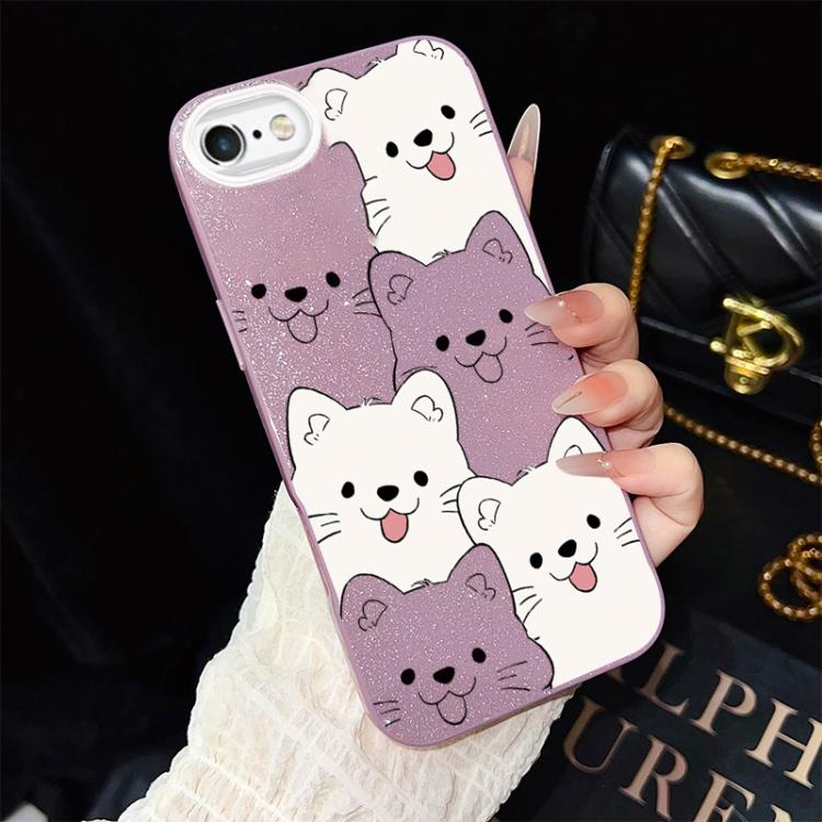 Custodia ibrida PC TPU con motivo cucciolo per iPhone 8 Plus