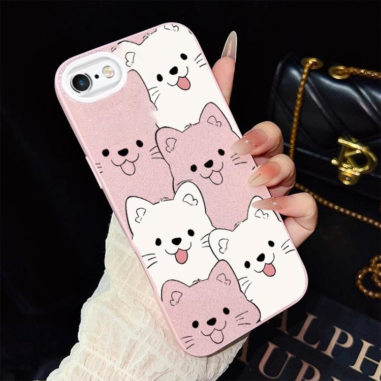 Custodia ibrida PC TPU con motivo cucciolo per iPhone 8 Plus
