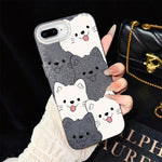 Custodia ibrida PC TPU con motivo cucciolo per iPhone 8 Plus