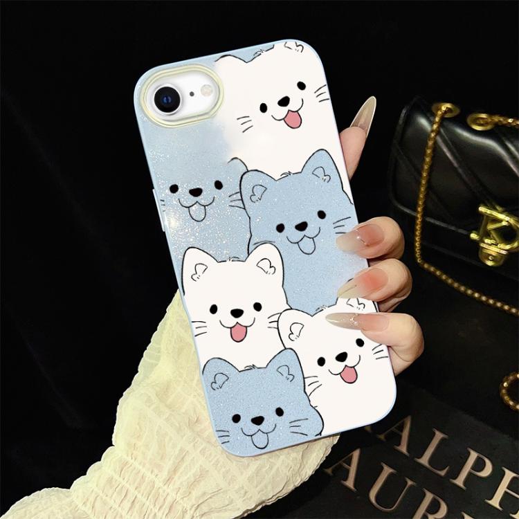 Custodia ibrida PC TPU con motivo cucciolo per iPhone