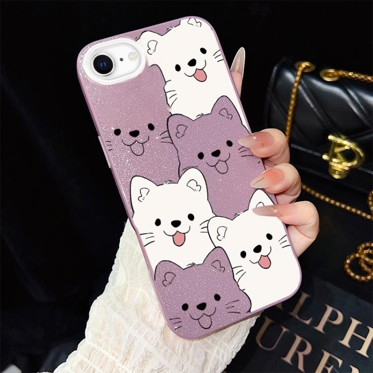 Custodia ibrida PC TPU con motivo cucciolo per iPhone