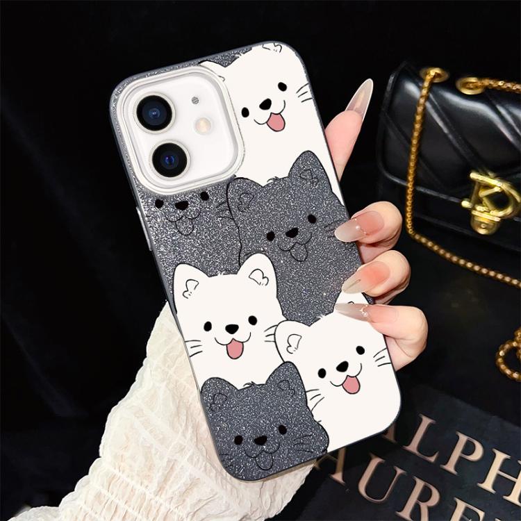 Custodia ibrida PC e TPU con motivo cucciolo per iPhone