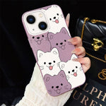 Custodia ibrida PC TPU con motivo cucciolo per iPhone