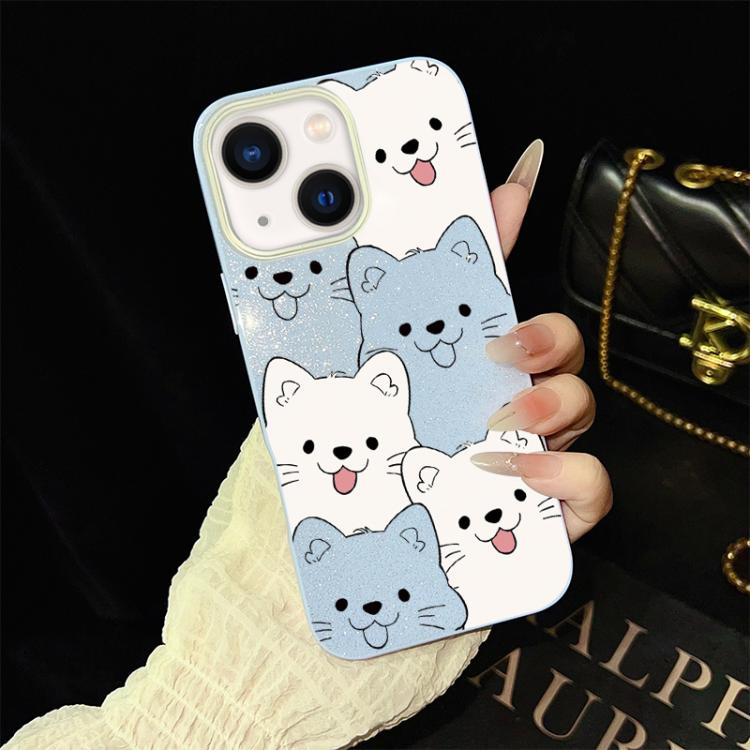 Custodia ibrida PC TPU con motivo cucciolo per iPhone