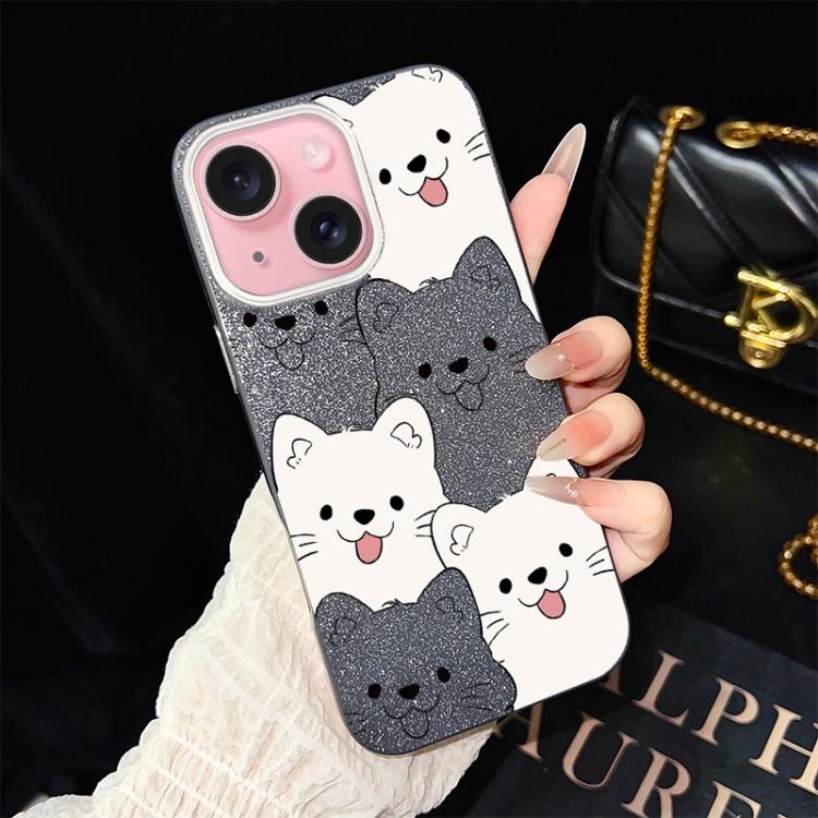Custodia ibrida PC TPU con motivo cucciolo per iPhone