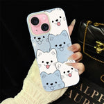 Custodia ibrida PC TPU con motivo cucciolo per iPhone