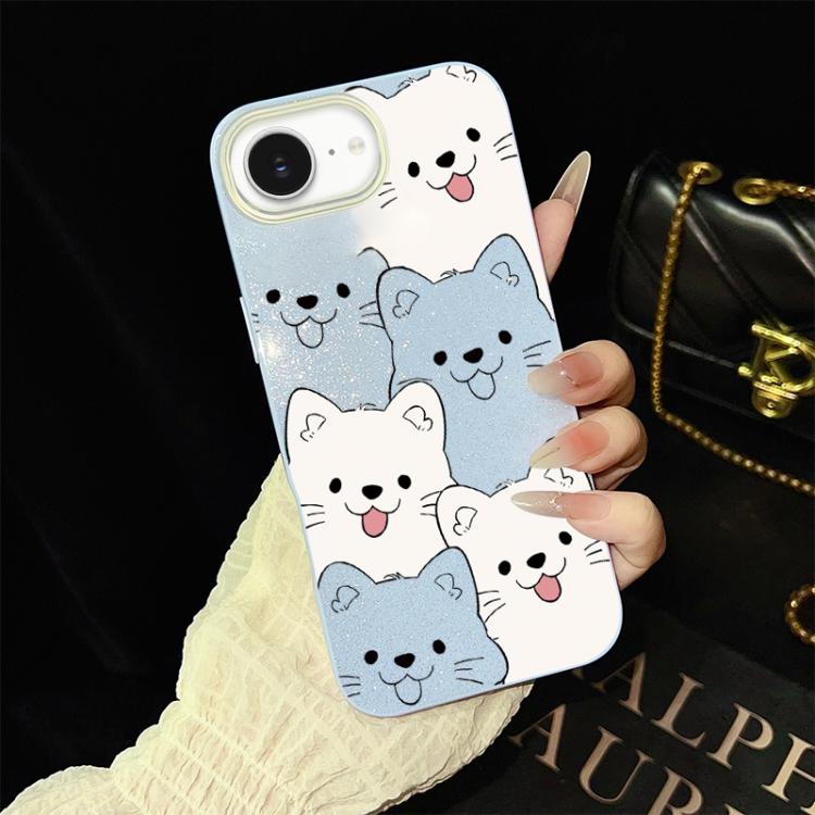 Custodia ibrida PC TPU con motivo cucciolo per iPhone
