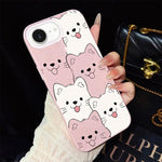 Custodia ibrida PC TPU con motivo cucciolo per iPhone