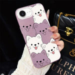 Custodia ibrida PC TPU con motivo cucciolo per iPhone