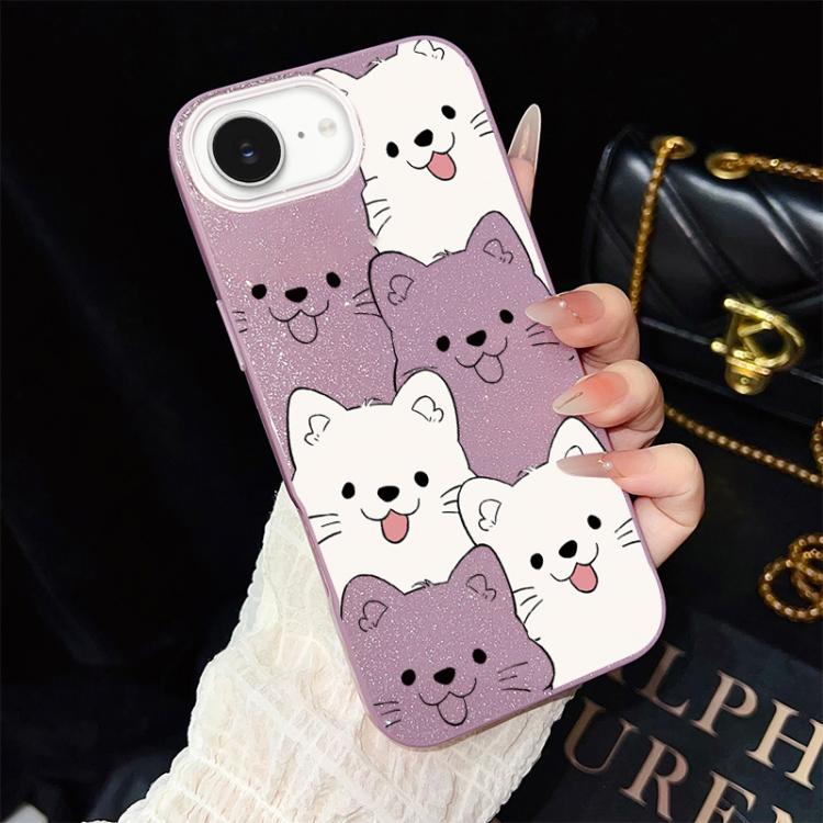 Custodia ibrida PC TPU con motivo cucciolo per iPhone