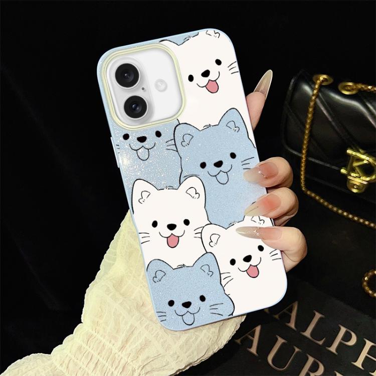 Custodia ibrida PC TPU con motivo cucciolo per iPhone