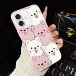 Custodia ibrida PC TPU con motivo cucciolo per iPhone