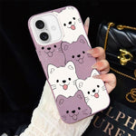 Custodia ibrida PC TPU con motivo cucciolo per iPhone