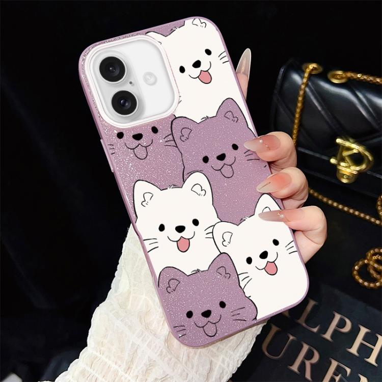 Custodia ibrida PC TPU con motivo cucciolo per iPhone