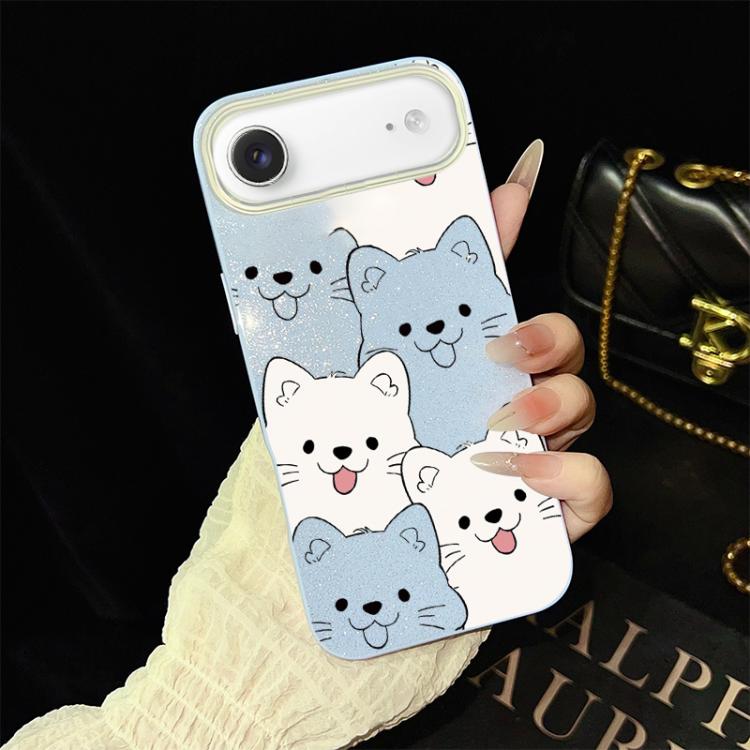Custodia ibrida PC TPU con motivo cucciolo per iPhone
