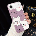 Custodia ibrida PC TPU con motivo cucciolo per iPhone