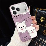 Custodia ibrida PC TPU con motivo cucciolo per iPhone