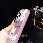 Custodia ibrida PC TPU con motivo cucciolo per iPhone