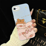Custodia ibrida PC TPU con glitter per iPhone 8 Plus 7 Plus