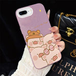 Custodia ibrida PC TPU con glitter per iPhone 8 Plus 7 Plus