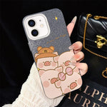 Custodia ibrida PC TPU con glitter per iPhone 11 Pro Max