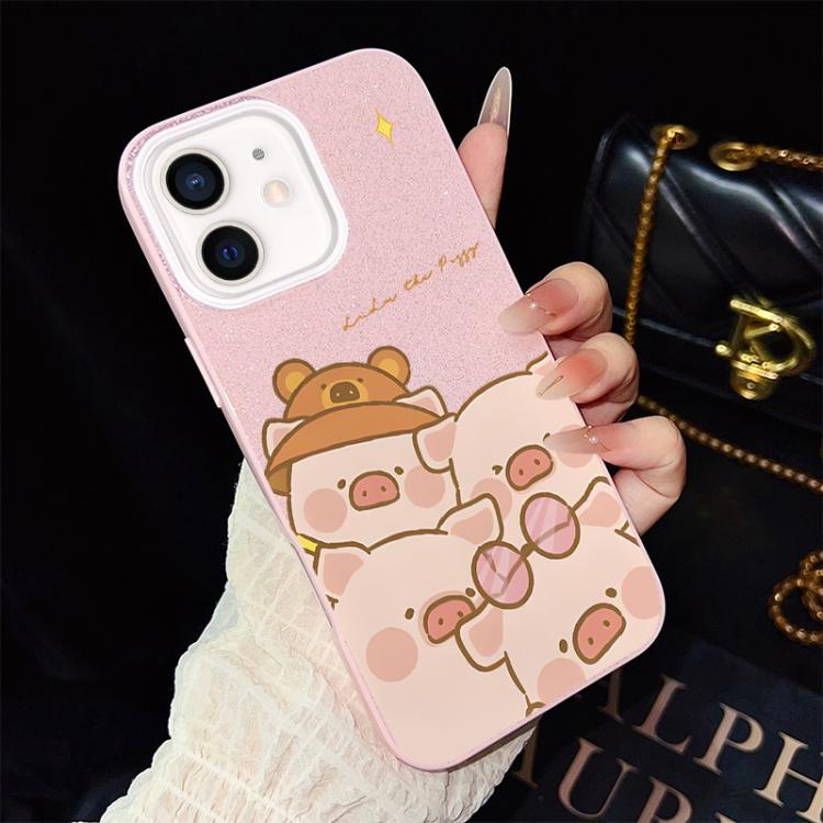 Custodia ibrida PC TPU con glitter per iPhone 11 Pro Max