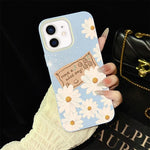 Custodia ibrida PC TPU con motivo crisantemo per iPhone