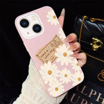 Custodia ibrida PC TPU con motivo crisantemo per iPhone