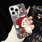 Custodia ibrida glitter natalizia per iPhone 16e e 17e