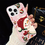 Custodia ibrida glitter natalizia per iPhone 16e e 17e