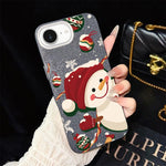 Custodia ibrida glitter natalizia per iPhone 16e e 17e
