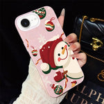 Custodia ibrida glitter natalizia per iPhone 16e e 17e