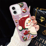 Custodia ibrida glitter natalizia per iPhone 16e e 17e