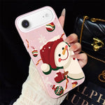 Custodia ibrida glitter natalizia per iPhone 16e e 17e