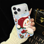 Custodia ibrida glitter natalizia per iPhone 16e e 17e