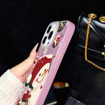Custodia ibrida glitter natalizia per iPhone 16e e 17e