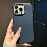 Custodia magnetica in TPU effetto velluto per iPhone