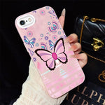 Custodia ibrida PC TPU con glitter per iPhone 8 Plus 7 Plus