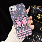 Custodia ibrida PC TPU con glitter per iPhone 8 Plus 7 Plus