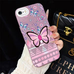 Custodia ibrida PC TPU con glitter per iPhone 8 Plus 7 Plus
