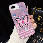 Custodia ibrida PC TPU con glitter per iPhone 8 Plus 7 Plus
