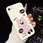 Custodia ibrida PC TPU con motivo cuccioli per iPhone 8 Plus