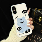 Custodia ibrida PC e TPU con motivo cuccioli per iPhone